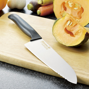 Commercial Kitchen  Color Code Stainless Steel Kitchen Chef Knife  Diamond Titanium 3D Knife with Titanium Handle 160mm