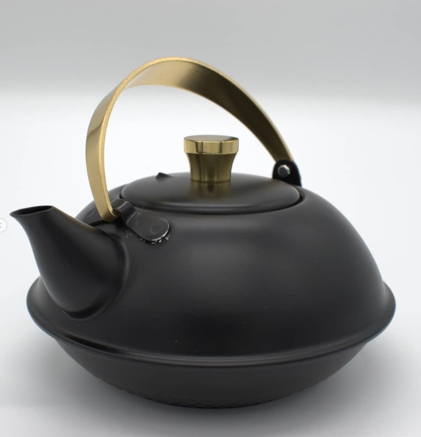 Wholesale Black Small Teapot High Quality Drink ware Metal Tea pot Made in Japan