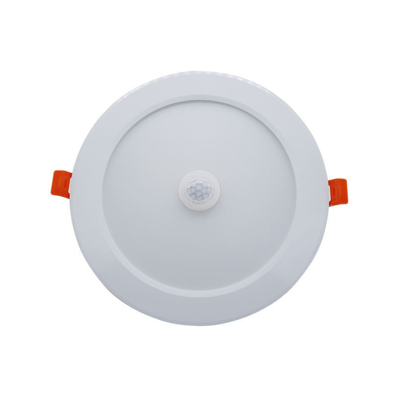 Round Square 4 inch 6 inch Recessed Ceiling Lights Pot Lights 9w 12w 18w 24w Dimmable Smd Led Panel Light with Pir Sensor