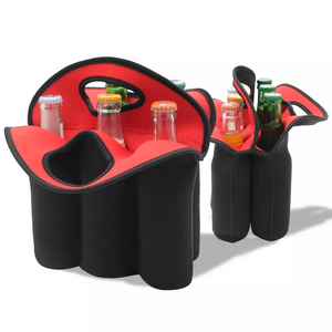 High Quality Customizable Neoprene Beer Bottle Tote Bag Insulated and Waterproof Wine Pack Cooler