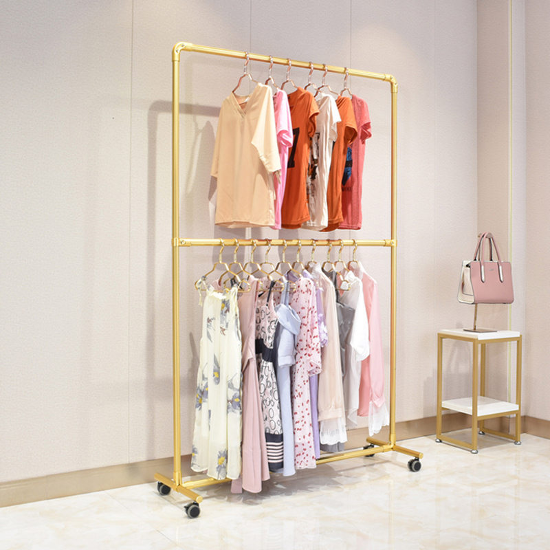 luxury wholesale retail retail tall  clothing display racks clothes display stand for shop