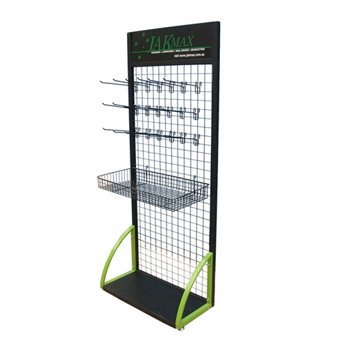 Popular Retail Store Backpack Display Rack Metal Wire Socks Hanging Display Stand Supermarket