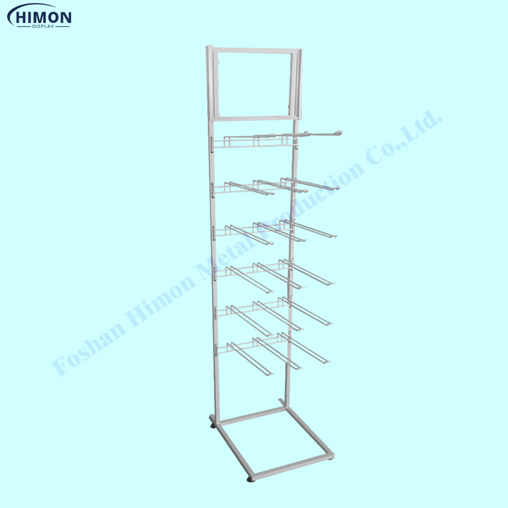 wholesales retail grocery store metal wire display rack hook hanging for earplug and other light packaging products display rack