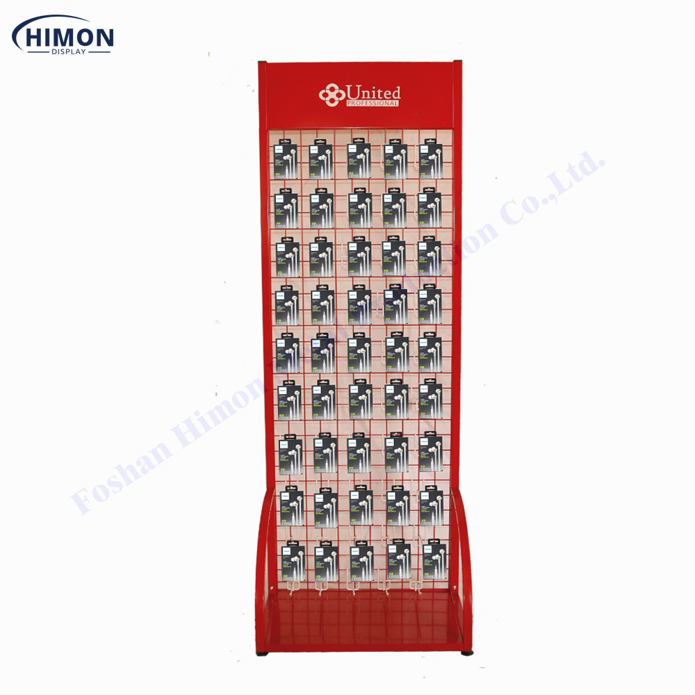 Popular Retail Store Backpack Display Rack Metal Wire Socks Hanging Display Stand Supermarket