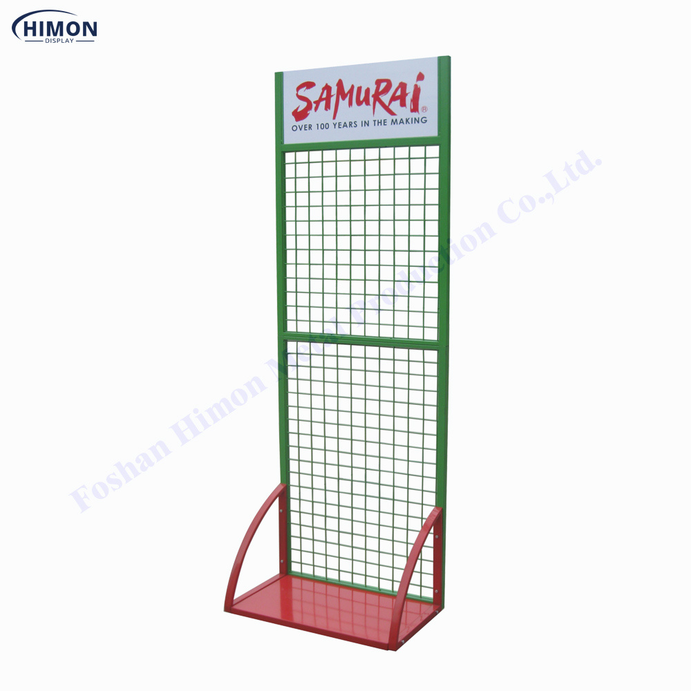 Popular Retail Store Backpack Display Rack Metal Wire Socks Hanging Display Stand Supermarket