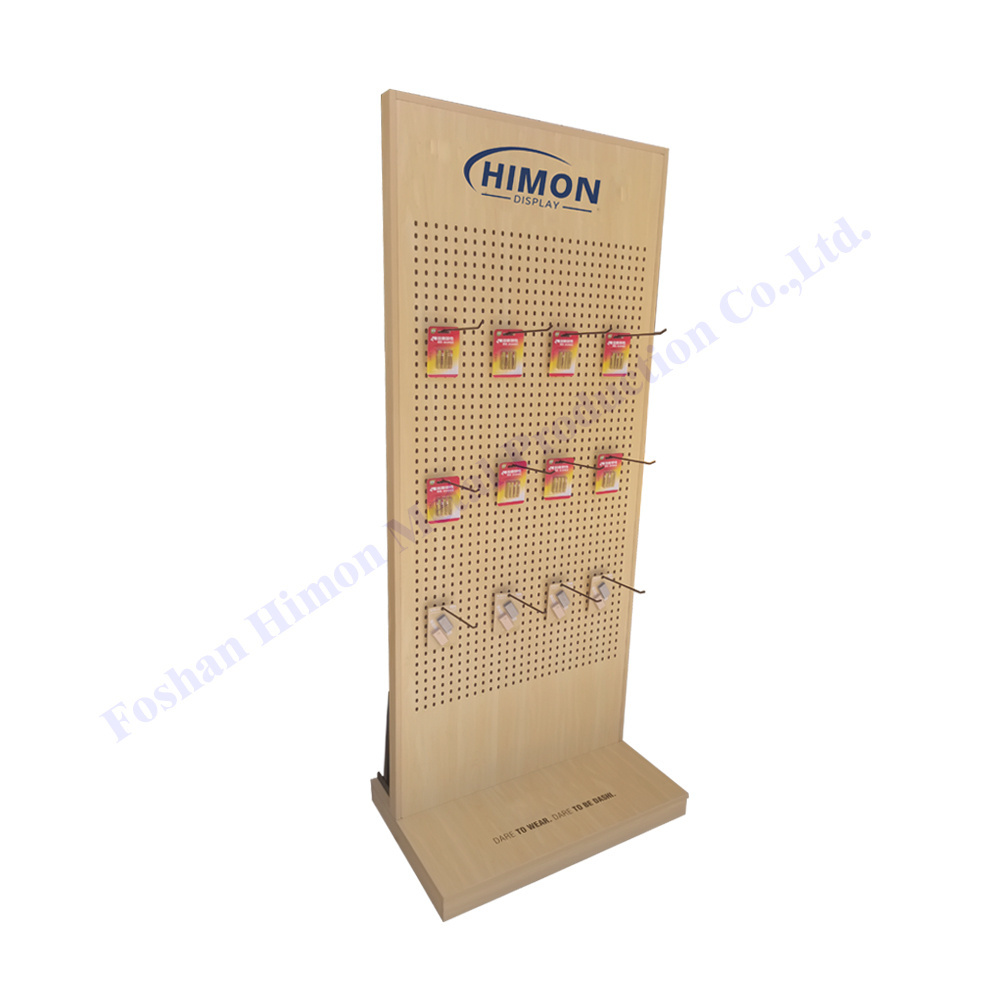 retail grocery store floor display for hanging small accessories,electronic product and tools peg board merchandis display stand