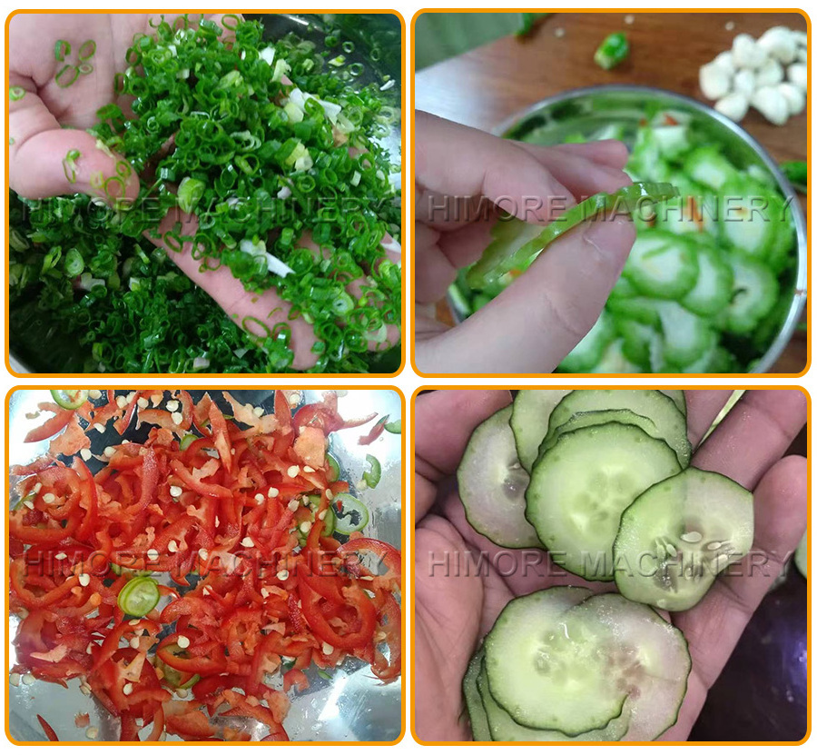 Spring Onion Cutting Machine Kitchen Restaurant Leafy Vegetable Cutter Spring Onion Celery Pepper Ring Okra Cutting Machine