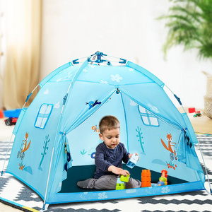 Colorful Kids Play Tent House Outdoor Indoor Breathable Folding Automatic Durable Kids Camping Tent