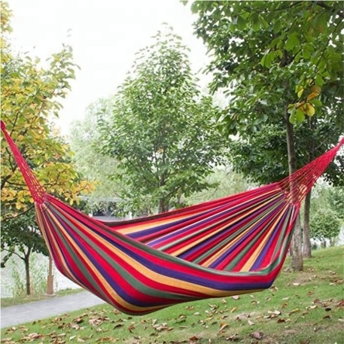 Double Person Canvas Cotton Travel Hammock / Outdoor Hammock