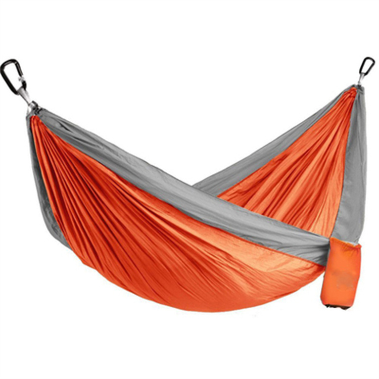 Two Person Nylon Parachute Portable Outdoor Hammock Folding Double Hanging Hammock Tent