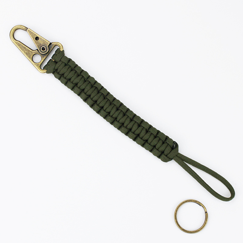 Umbrella Rope Woven Outdoor Sports Anti Loss Key Pendant Portable Eagle Beak Paracord Buckle Belt Keychain