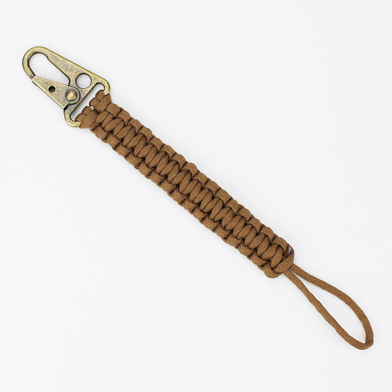 Umbrella Rope Woven Outdoor Sports Anti Loss Key Pendant Portable Eagle Beak Paracord Buckle Belt Keychain