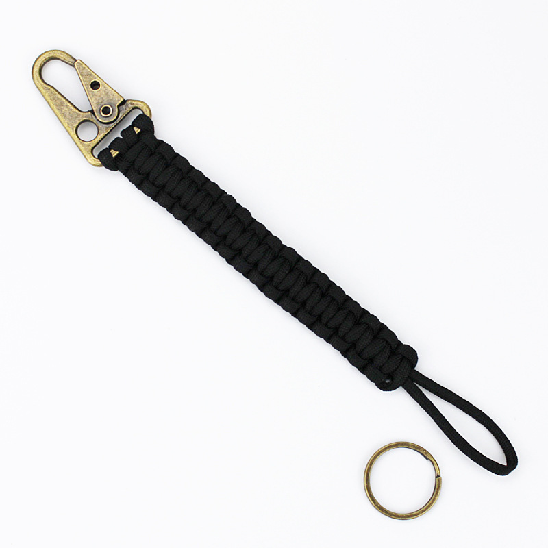 Hot Selling Outdoor Camping Equipment Umbrella Rope Handmade Nylon Paracord 550 Lanyard With Buckle