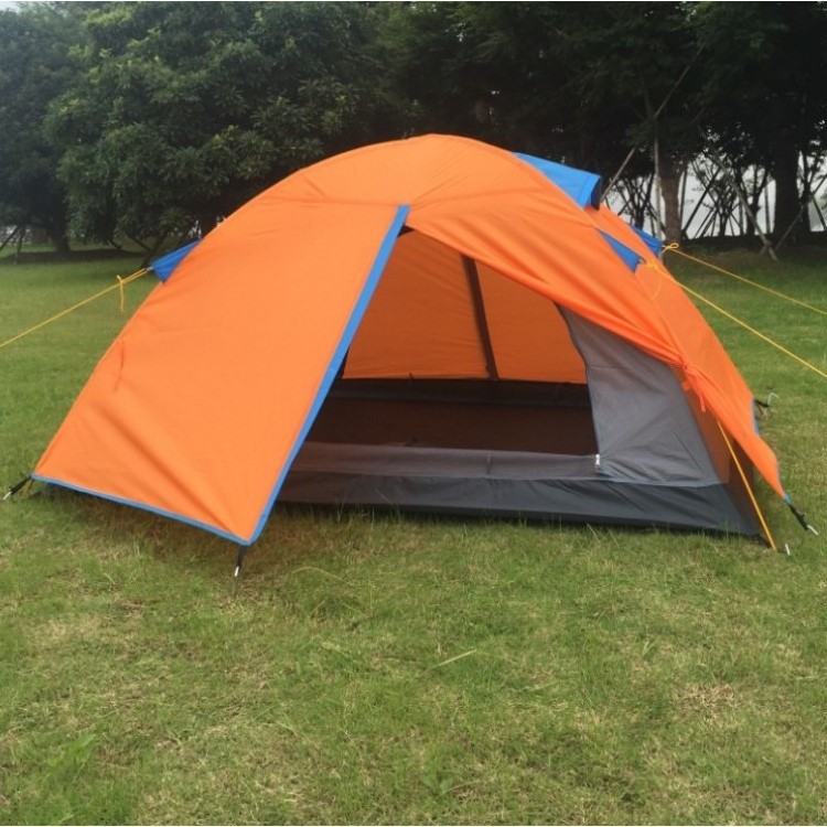 Outdoor waterproof luxury family aluminum pole camping tent 3 4 person tents