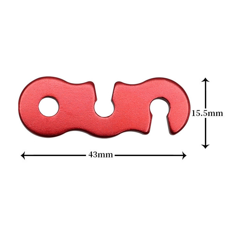 Camping Accessory Light Weight 3 Holes Design Stable Aluminium Alloy Guyline Tensioner for Tent