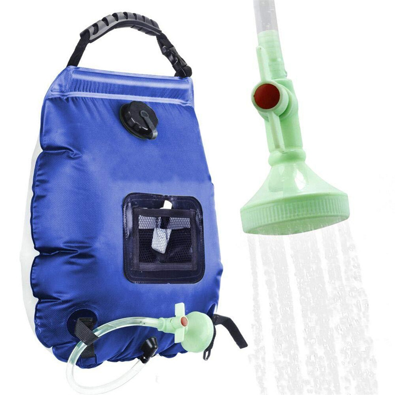 Wholesale 20L Portable Camping PVC Shower Bag 5 Gallons Heating Pipe Bag Solar Water Heater Outdoor Camping gear