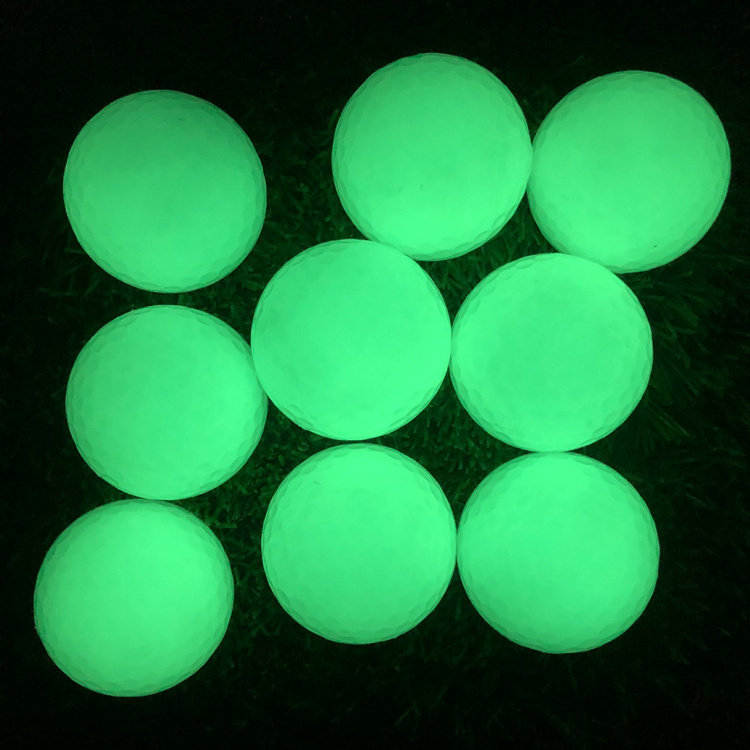 Fluorescent Golf Ball Long Lasting Bright Glow in The Dark Luminous Night Golf Balls