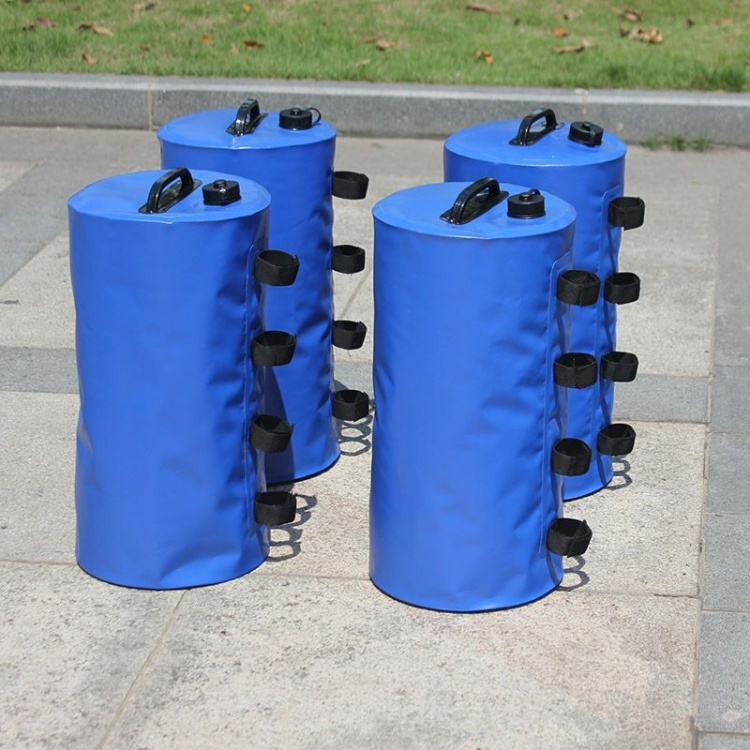 Pop-up Water Sand Anchor Bags Collapsible 7 10 15 20 25 Liters PVC Canopy Round Water Weight Ballast Bag