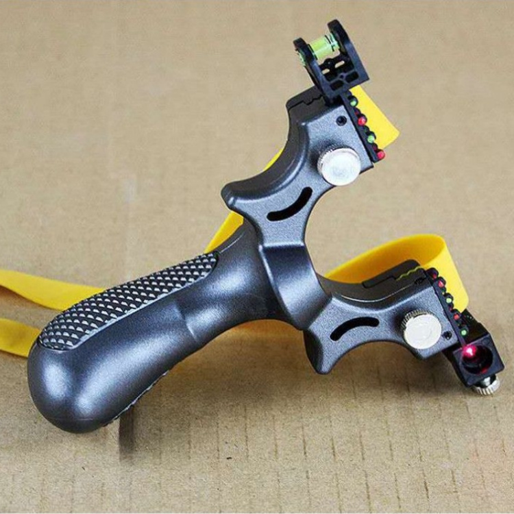 New Arrival Laser Aiming Target Shooting Resin Slingshot with Flat Rubber Band Hunting Accessories