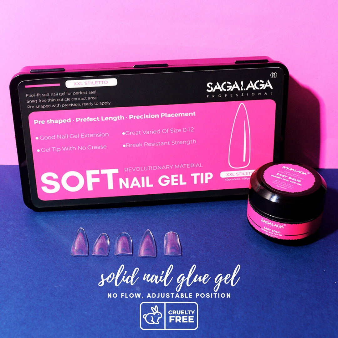 Solid Nail Tips Glue Gel For Acrylic Long Lasting Uv Extension Glue For Clear False Nail Tips And Press On Nails