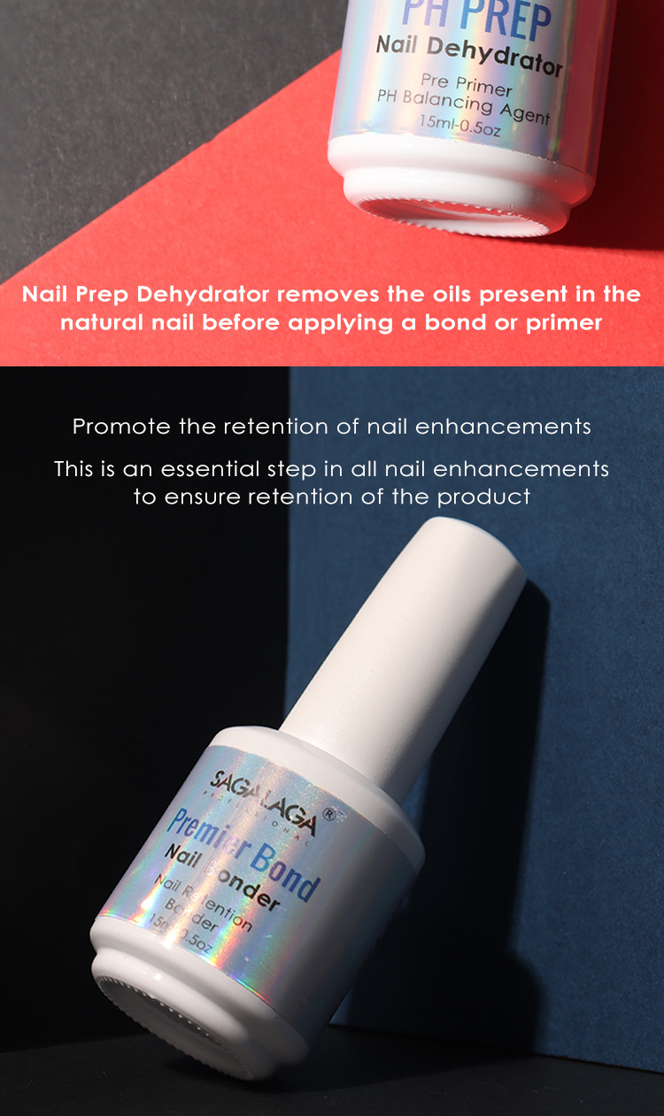 Acid Free Ph Protein Bond Dehydrator Nail Bulk Prep Primer Sticky Glue Nails And Dehydrator Private Label For Nail Art