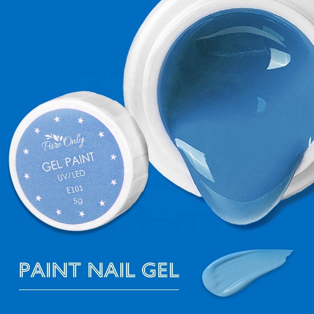 Hot Sale Crayon Gel Paint New Professional Nail Art Gel Painting Uv Led Private Label Soak Off Painting Gel Set