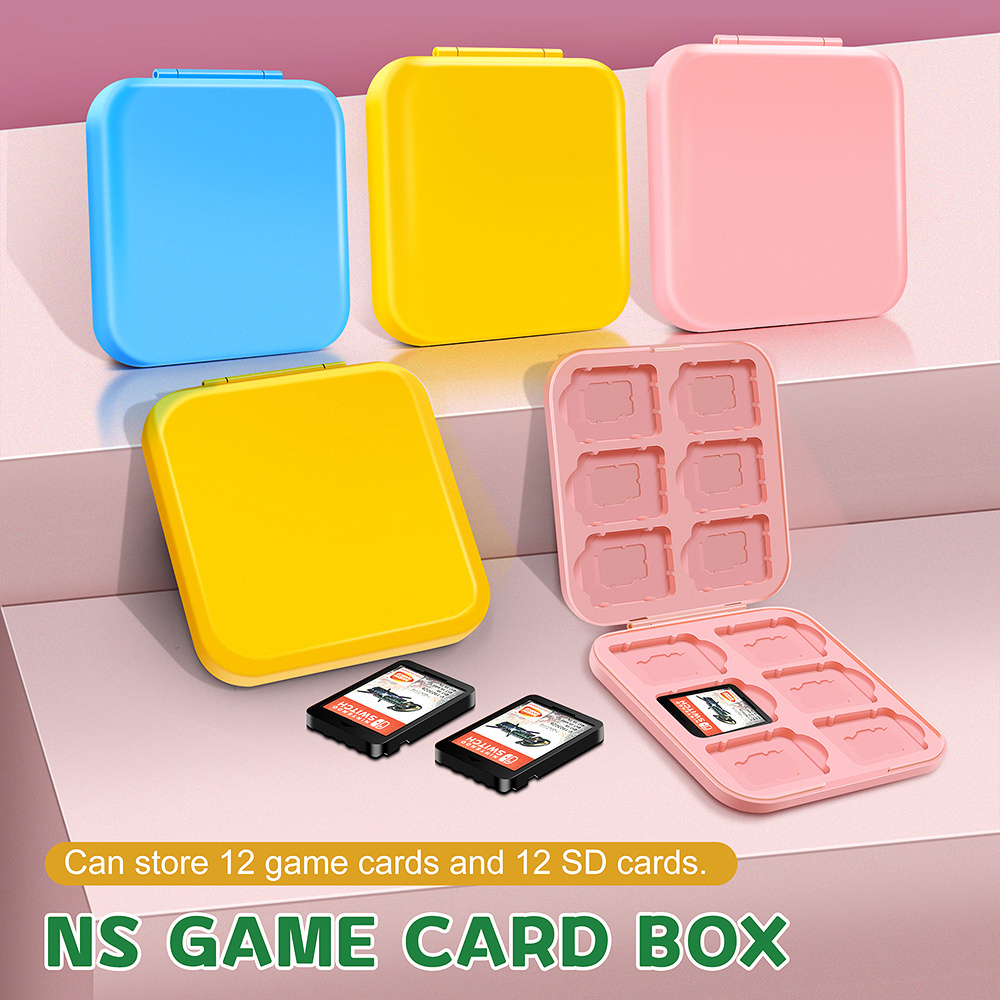 Game Card case Storage Box Colorful Hard Case With 24 Cartridge Slots game holder For Nintendo Switch/switch oled game cards