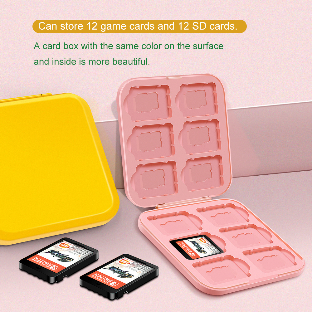 Game Card case Storage Box Colorful Hard Case With 24 Cartridge Slots game holder For Nintendo Switch/switch oled game cards