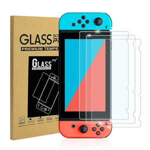 3PCS Clear Toughed Flim For Nintendo Switch OLED Console Tempered Glass Flim Screen Protector