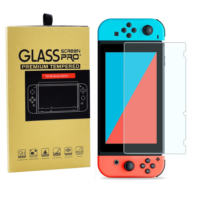 3PCS Clear Toughed Flim For Nintendo Switch OLED Console Tempered Glass Flim Screen Protector