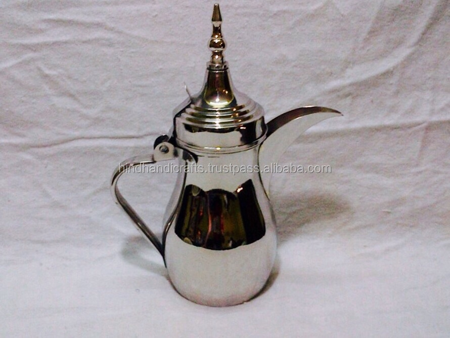 Brass Arabic Dallah Brass Coffee Pot  A Best Drinkware Coffee Tea Jug Or Pot Golden Handmade Arabic Dallah