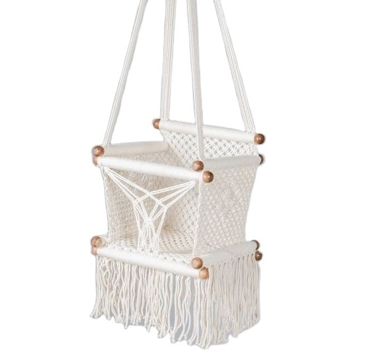 100% Handmade Macrame Baby Swing Manufacturer | 6 month to 4 year Baby Swing Supplier From India