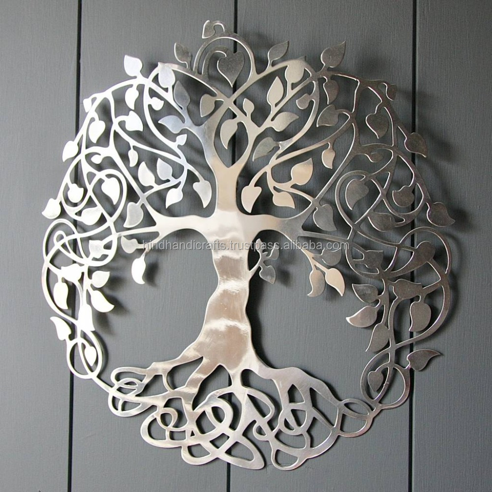 Decorative Hanging Silver Tree Wall art Decoration