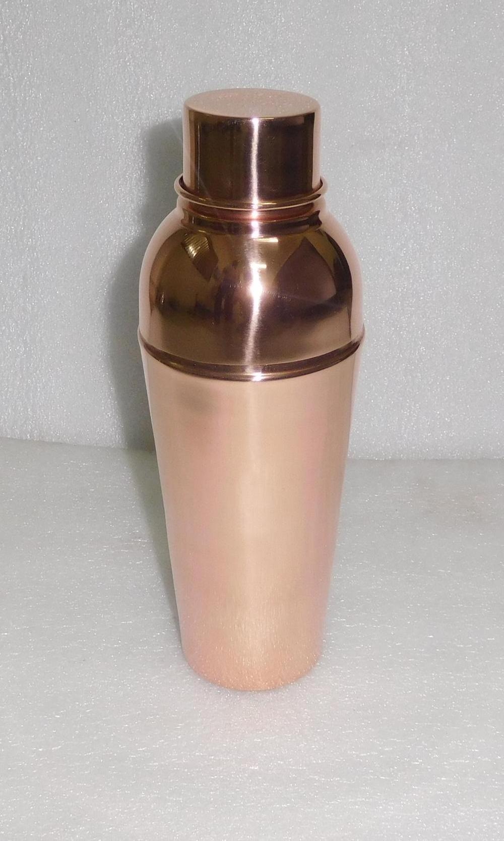 Stainless Steel Cocktail Shaker with Copper Plating Manufacturer and Supplier