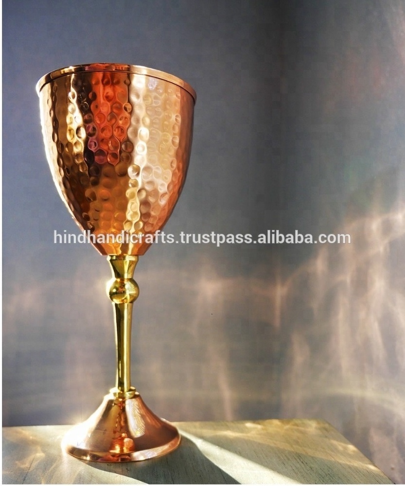 Copper Goblet for Wine and other Drinks Manufacturer and Exporter from India