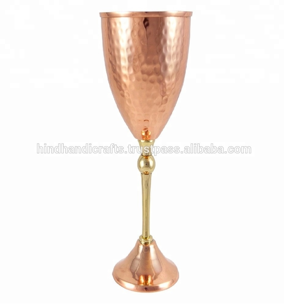 Copper Goblet for Wine and other Drinks Manufacturer and Exporter from India