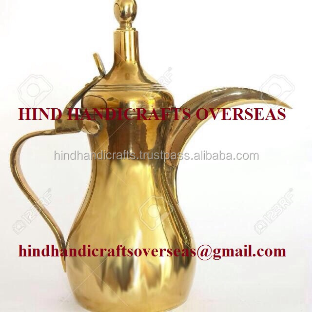 Brass Arabic Dallah Tea Coffee Pot Manufacturer From India