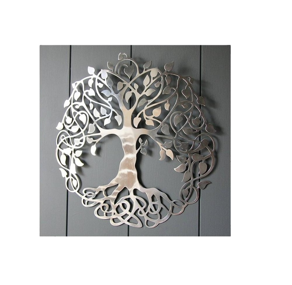 Decorative Hanging Silver Tree Wall art Decoration