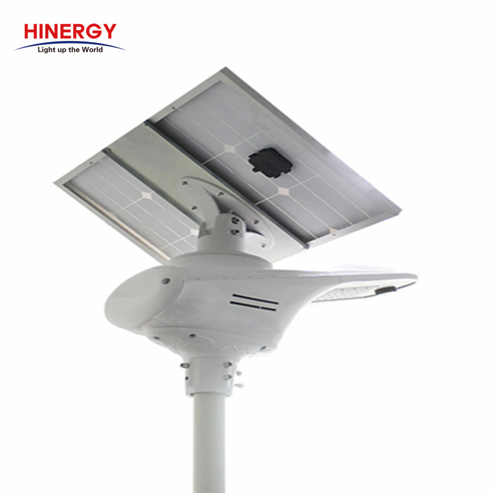 Hinergy High Lumen Waterproof Ip65 Integrated Aluminum Pole Led Solar Street Light Outdoor