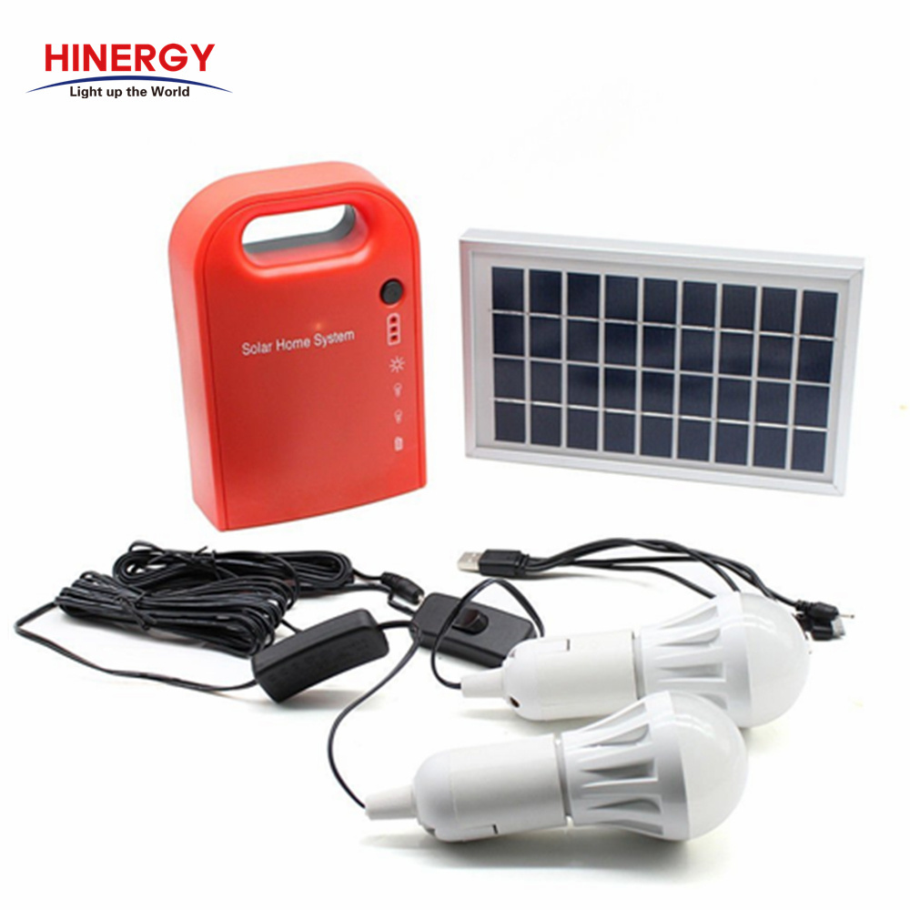 Hinergy china home solar systems for indoor lighting 3W 9V popular solar home lighting system set