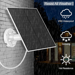 Hinergy 5V 4W 5W 6W 7W 8W Micro USB USB-C Port Mini Solar Panel for Charging Security Camera