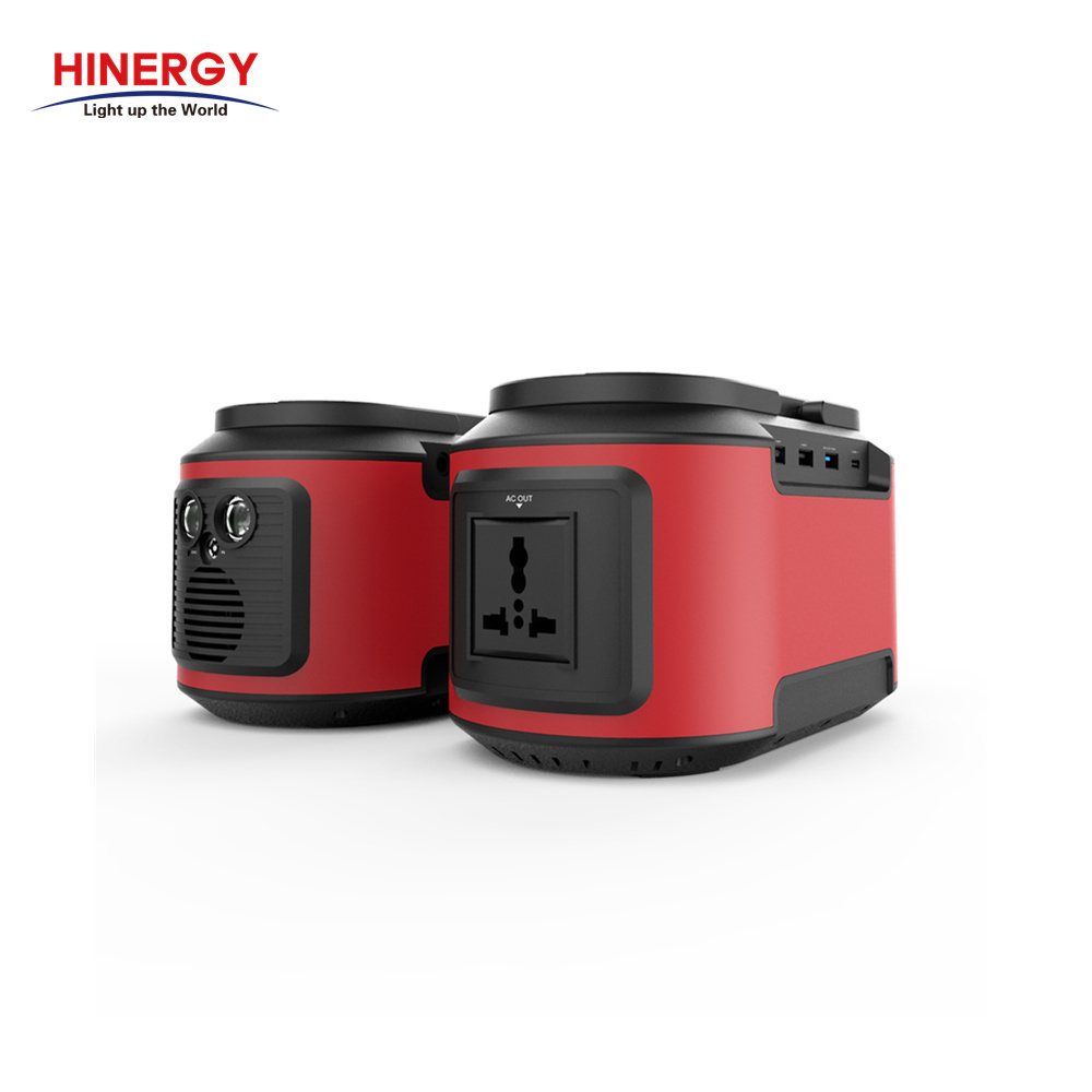 Hinergy 200w Rechargeable UK USA Plug Portable Power Station Solar Generator for Laptop