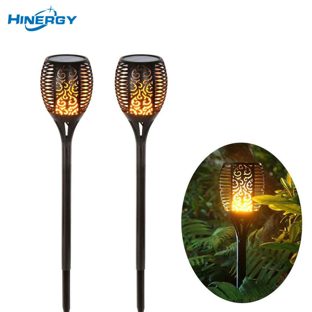 Outdoor Landscape Lighting Flickering Flame Lamp LED Solar Torch Light Factory Price List