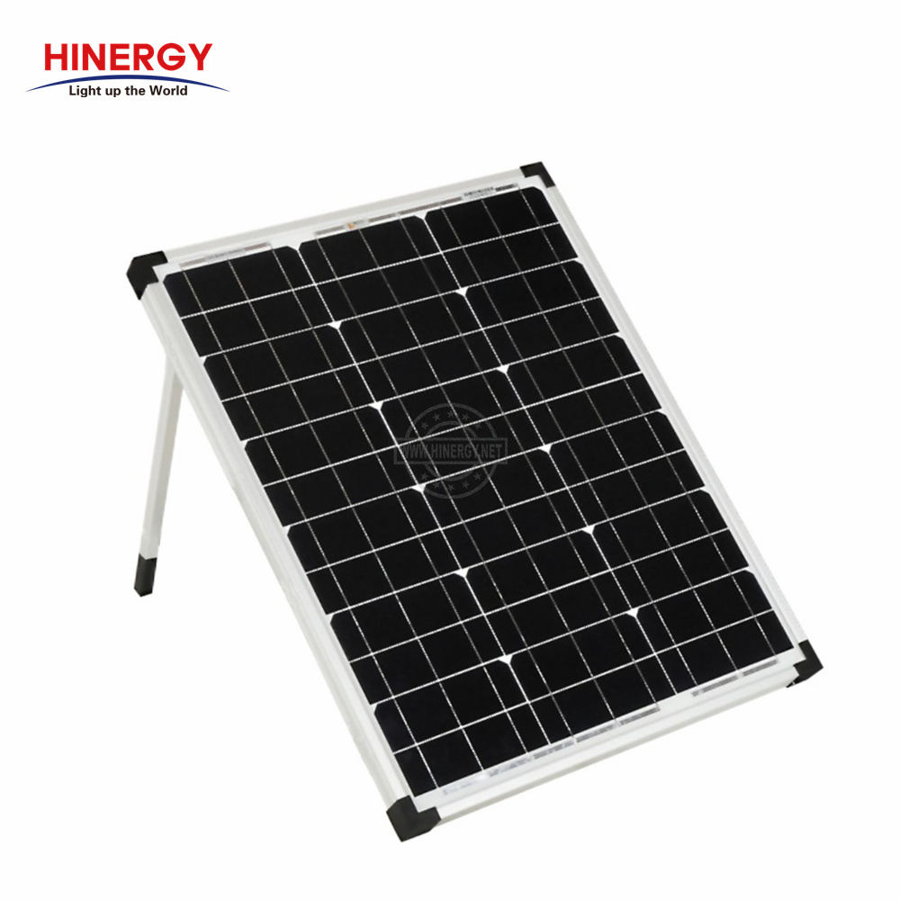 Hinergy 12V Portable Folding Monocrystalline Solar Panel Charging Kits for Camper Caravan Boat Yacht