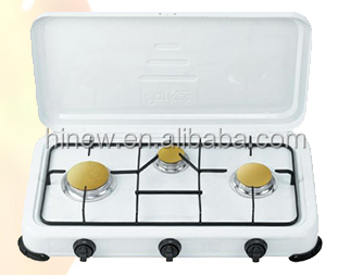 Three Burner Portable Camping Table Gas Stove With CE