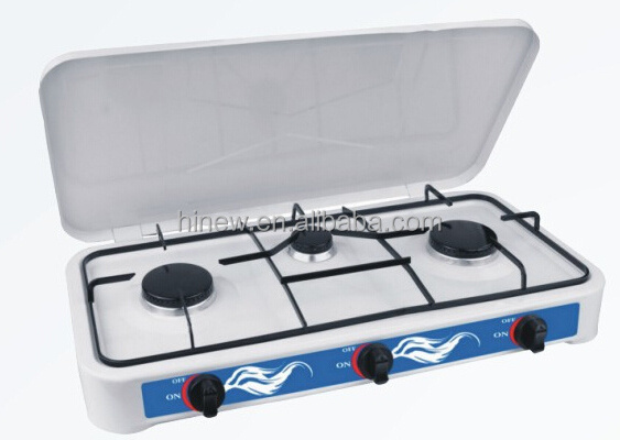 Three Burner Portable Camping Table Gas Stove With CE