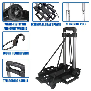 Wholesale Folding Hand Truck, Portable Dolly Cart Foldable Lightweight, 2 Wheels Push Cart Dolly for Moving