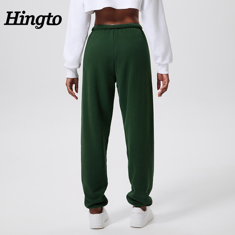 High Waist Cotton Polyester Wholesale Sweatpants Custom Blank Jogger Casual Pants Drawstring Sweatpants For Women