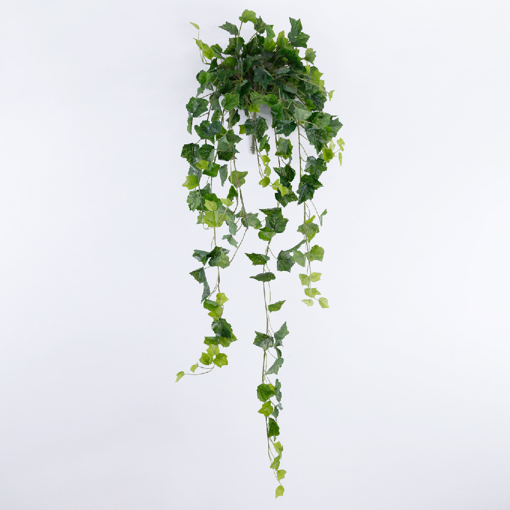 Tailor made Hot selling Plastic Artificial Ivy Leaf Plants Hanging Garland for wall Party Room Decorative Artificial Flowers