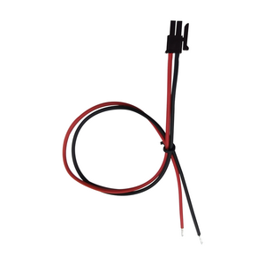 Customized 30cm 1007 18AWG Red Black End Tinned Strip 7mm Wire Harness 2 Pin Pitch 3.0mm Housing 43025-0200 for Electronics